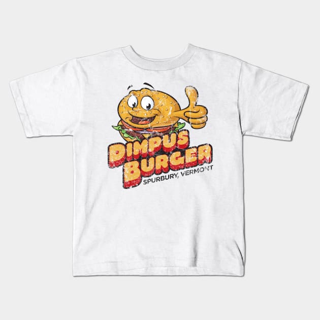 Dimpus Burger Kids T-Shirt by MindsparkCreative